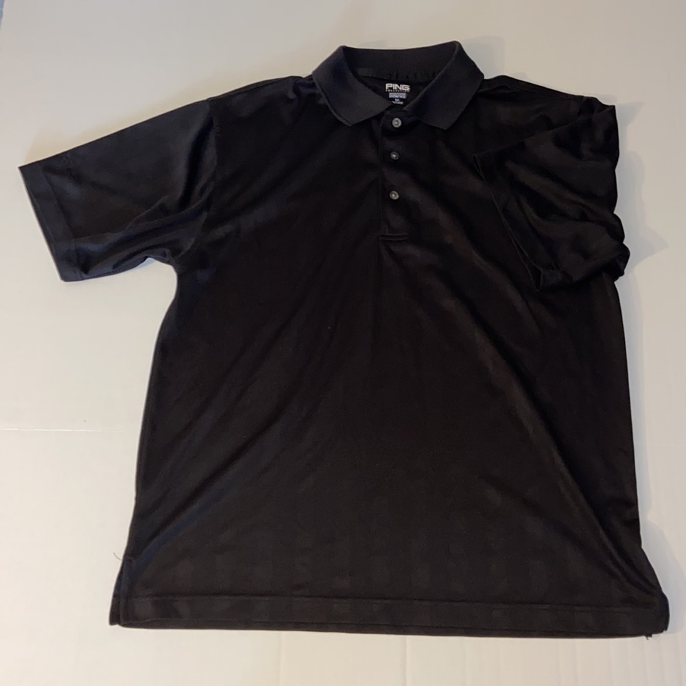 Ping Collection Men’s Short Sleeve Medium Black Polo Shirt